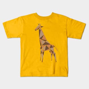 Giraffe, origami style Kids T-Shirt